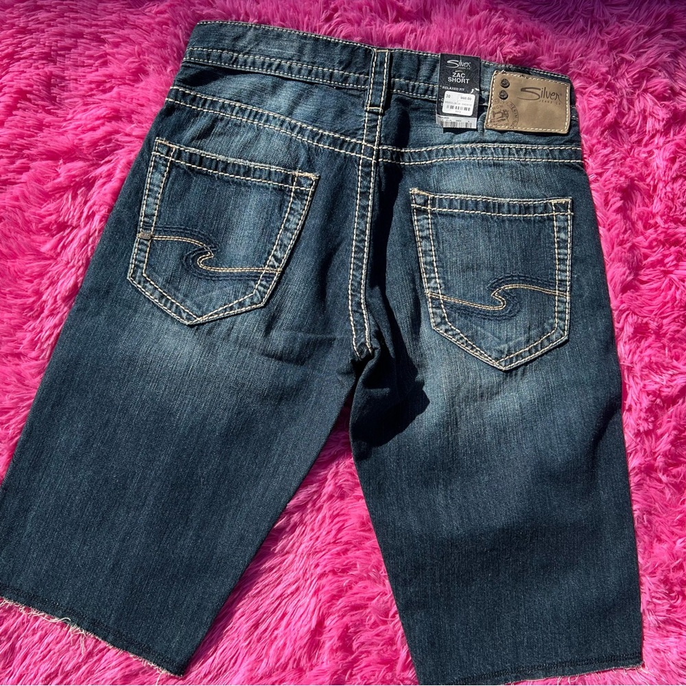 silver jorts nwt